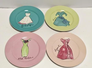 Rossana Studio Platos de Ensalada o Postre Moda Francesa Vestidos con Caja Original - Imagen 1 de 10