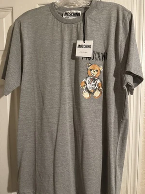 Camiseta Moschino Oso de Peluche HECHA EN ITALIA TALLA 48 Gris Nueva con Etiquetas Foto 1 de 4