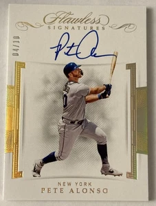 2020 Flawless Signatures Pete Alonso Gold Auto /10 - Picture 1 of 2