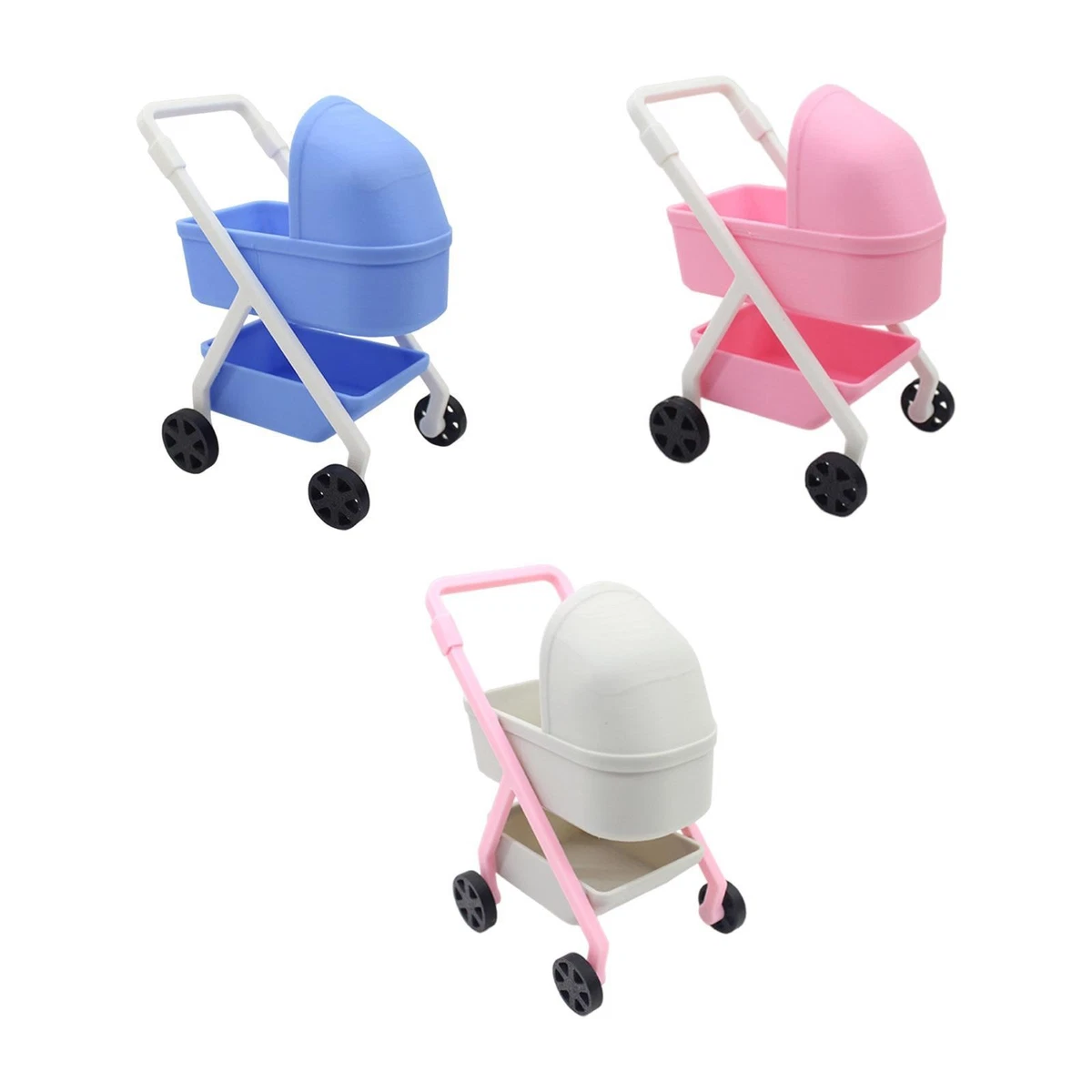 Miniatur-Kinderzimmermöbel: Weißer Baby-Hochstuhl Von Melody Jane – Perfekt Für Puppenhäuser Im Maßstab 1:12