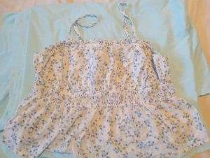 💖 Damen Shirt/ Bluse Größe XL (18-20) mit Blumenmuster von Time & True! - Bild 1 von 4