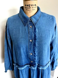 Vestido vaquero Anthropology talla mediana. - Imagen 1 de 5
