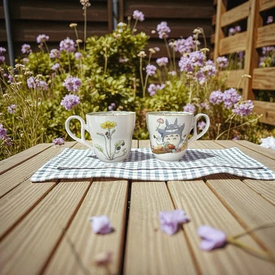 GHIBLI "My Neighbor Totoro" Mug Cup Set Of 2 NORITAKE Japan Import Preowned - Image 1 of 4