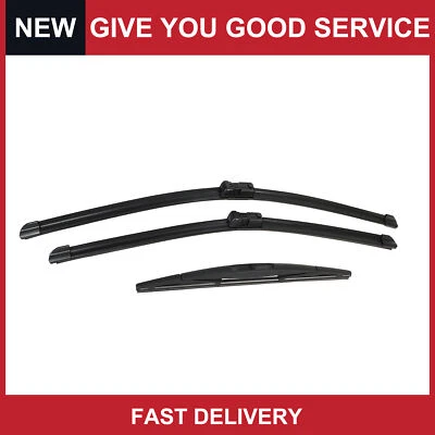 Pack of 3 For Buick Enclave 2008-2011 Front Rear Windshield Wiper Blade Set - Image 1 of 4