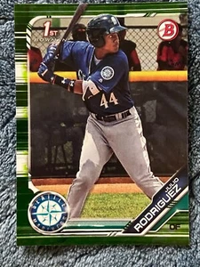 JULIO RODRIGUEZ 2019 BOWMAN VERDE MIMETICO BP-33 RC - Foto 1 di 2