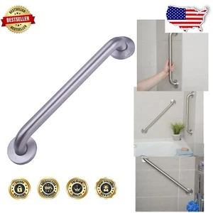 Heavy-Duty 16-Inch Grab Bar for Bathrooms – Supports 500 lbs, Rust-Resistant - Picture 1 of 11