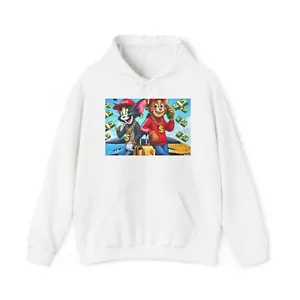 Colorful Cartoon Animal Hoodie, Fun Sweatshirt, Gift for Animal Lovers, Cozy - Picture 1 of 18