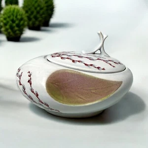 Vintage Willard George Canonsburg “Pussy Willow” Sugar Bowl with lid - Picture 1 of 11