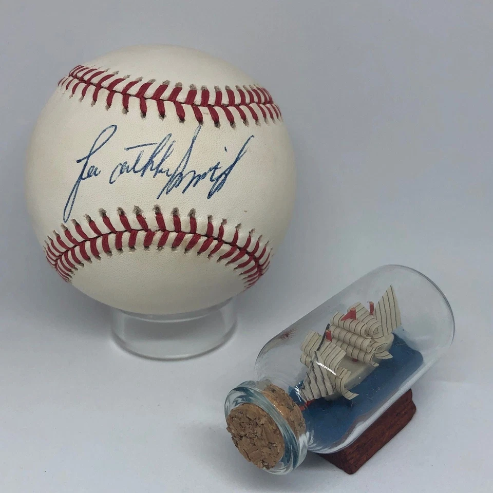 Lee Smith signed Rawlings ONL Baseball JSA COA Cardinals Cubs FULL NAME HOF A939 - Image 1 of 1