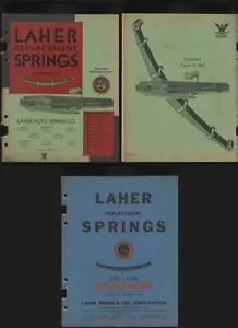 Orig 1934 & 1935-36 Sup LAHER REPLACEMENT LEAF COIL RR OVERLOAD SPRINGS CATALOGS - Picture 1 of 3