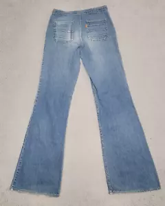 Vintage 70s Levis 620 Jeans 28x36 Blue Bell Bottom Like 684 Flare Leg Orange Tab - Picture 1 of 15