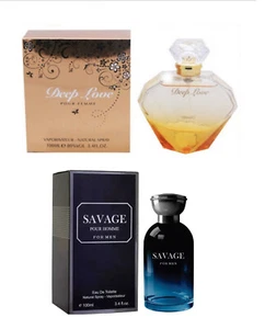 3 Designer Damen Parfüm Deep Love Eau de Parfum Spray 100 ml je 300 ml UK - Bild 1 von 1