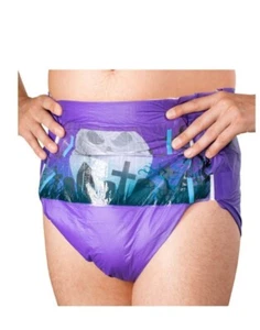 Rearz Halloween Haunt Adult Diapers/Size M/2 Piece/LOW SHIPPING! - Picture 1 of 3