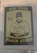 1974 Laughlin Old Time Black Stars Baseball Willie Wells #13-C