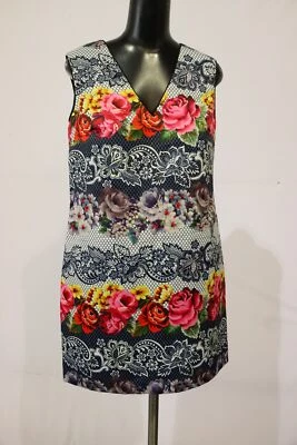 Vestido recto Cynthia Steffe para mujer Josie floral satinado LV5 multicolor talla 6 nuevo con etiquetas Foto 1 de 4