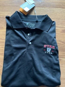 University of Utah Polo Shirt; NWT’S, Black Medium  - Picture 1 of 3