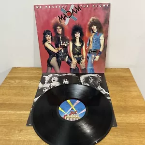 MADAM X WE RESERVE THE RIGHT ORIGINAL 1984 JET RECORDS UK VINYL LP - Picture 1 of 12