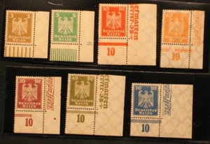 Deutsches Reich, Weimarer Republik,  Nr. 355-361 Ecke unten rechts LUXUS  ** - Picture 1 of 2