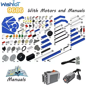 396pcs MOC 9686 Motorized Mechanisms Base Kit Simple & Powered Machines STEM Set - Picture 1 of 7