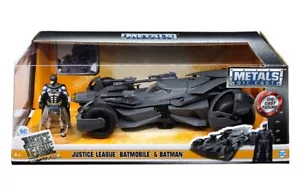 1/24 Jada BATMAN Justice League Batmobile & Batman Figura Diecast Modello 99232 - Foto 1 di 4