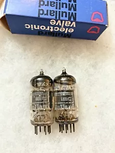 Mullard 12AX7 ECC83 CV492 O getter Matched Pair Excellent Sounding - Picture 1 of 9