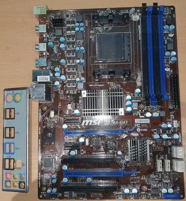 MSI MS-7693 970A-G43 Motherboard AM3+ DDR3 & IO shield - Tested - FREE Post - Image 1 of 3