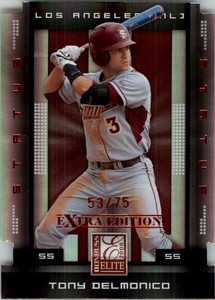 2008 Donruss Elite Extra Edition Status Baseball Card #73 Tony Delmonico /75