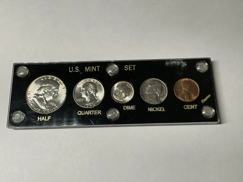 1954- D U.S. Mint Year Set in Capital plastic holder Cover