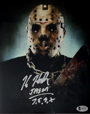Kane Hodder Signed Photo Jason Voorhees Friday the 13th Autograph Beckett COA 42