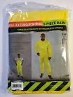 Cordova Safety Wear Self Extinguishing 3 Piece Yellow Rain Suit Size XL PPE New