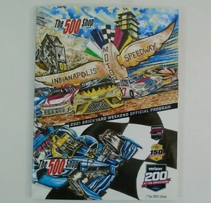 2021 Brickyard Weekend Souvenir Program Verizon 200 & Big Machine Spiked GP - Picture 1 of 5