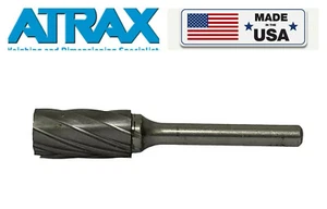 Zylinderform Ende Wolframcarbid Grat - Aluminium geschnitten ATRAX MADE IN USA 1/4 - Bild 1 von 9