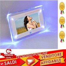 CORNICE DIGITALE 7' CON TELECOMANDO USB FOTO VIDEO SD MP3 JPG SD MPEG CALENDARIO