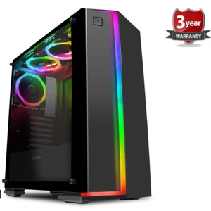 AMD Ryzen 5 4600G 6 core Nvme B550 Starlight Windows 11 Home Gaming Pc c328 - Picture 1 of 7