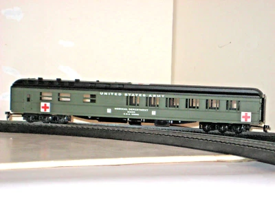 HO US ARMY HEAVYWEIGHT" DINER  CAR " MESS CAR #89605  US  ARMY  HOSPITAL  WW II - Image 1 of 3