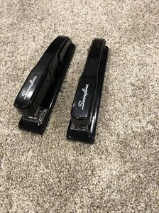 Lot Of 2 Swingline Stapler Model 444 Black Free Shipping / Used - Picture 1 of 4