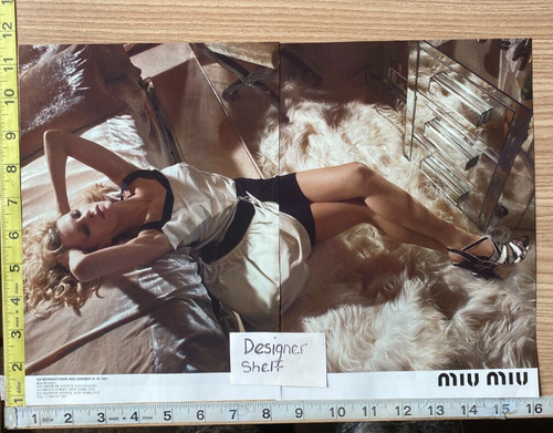Kim Basinger Per Miu Miu Moda 2 Pagine 2005 Campagna Stampa Pubblicità