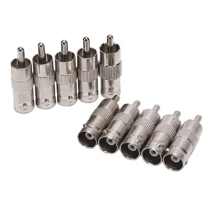 10x BNC Female to RCA Male Coax Cable Video Adapter TV Connector CCTV SecuriY~NI - Picture 1 of 8