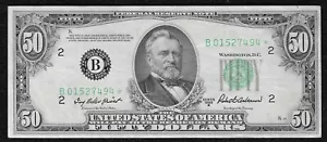 1950-B $50 *New York* Federal Reserve Note "Crisp NEW Star" - Picture 1 of 2