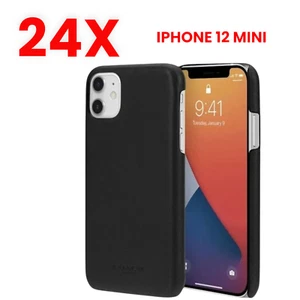 SET BESTEHEND AUS 24 Coach - CIPH-056-BLK Leder Slim Schutzhülle für iPhone 12 Mini - Bild 1 von 6