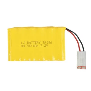7.2V 700mAh Nicd AA rechargeable Battery EL-2P Plug For Rc toy Car Boat Gun Tank - Picture 1 of 2