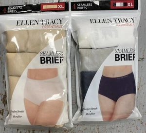 ELLEN TRACY Women's Seamless Briefs 4 Pack NIP - Picture 1 of 6