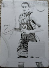 RUDY GAY 2012-13 National Treasures PRINTING PLATE SP #1/1 of 1 Grizzlies Spurs