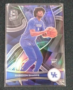 2022 Chronicles Shaedon Sharpe Spectra Silver Prizm Rookie Kentucky/Portland - Picture 1 of 4