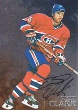 1998-99 Be A Player Hockey Autograph #220 Brett Clark AUTO Montreal Canadiens