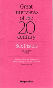 Great Interviews Of The 20th Century, Sex Pistols, 2007 Booklet, The Guardian - Imagen 1 de 1