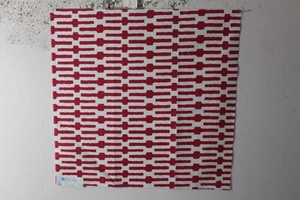 Duralee, Zig and Then Zag, Contemporary Novelty, 26" W X 26" L, Color Azalea - Picture 1 of 1