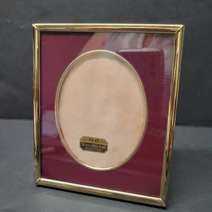 HAMLIN-OVERTON 24 Karat Gold Plate Picture Frame VTG NEW IN BOX - Picture 1 of 8
