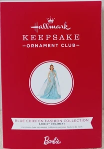 Hallmark 2019 KOCC Blue Chiffon Fashion Barbie Collection Porcelain ; MIB, NIB - Picture 1 of 14