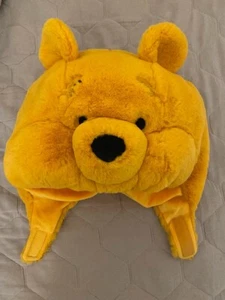 Tokyo Disney Resort Winnie the Pooh Fluffy Yellow Plush Hat Fun Cap Japan adults - Picture 1 of 1